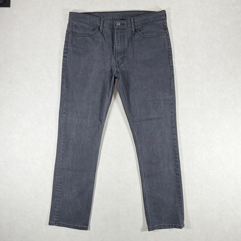 Levis 511 Slim Fit Jeans Mens 38x32 Charcoal Gray Stretch Denim Pants